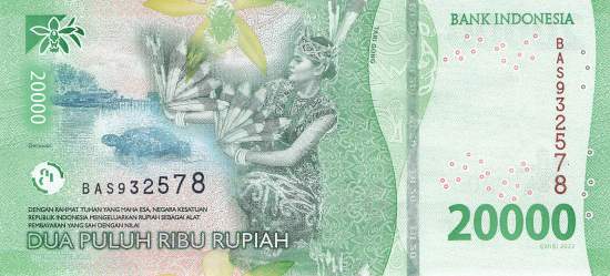 Indonesien 20.000 Rupiah 2022 p166